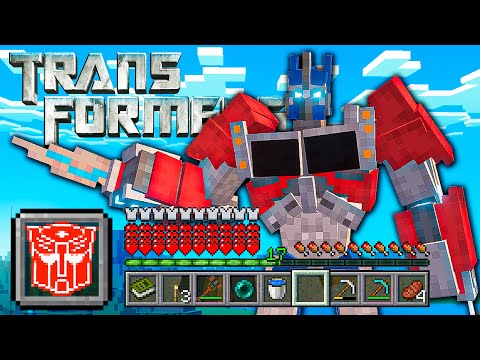 MINECRAFT pero SOY TRANSFORMERS ONE - OPTIMUS PRIME en MINECRAFT