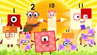 Ternary Blocks #1 But Numberblocks Party 🌞 | The Legendary Appearance of 100!