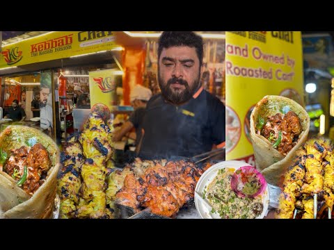 আলহাবিবি চিকেন রোল মটন মালাই কাবাব | Kebab Chai By Roasted Cart | কলকাতার কাবাব সম্রাট দেবাংশু দা