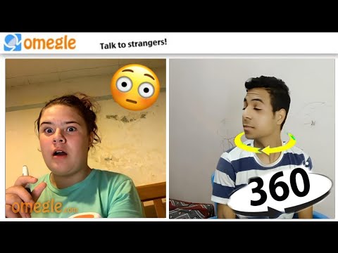 Omegle head turning mold😳 مقلب تدوير راس في اوميجل 😳