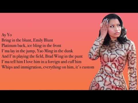 Calvin Harris - Skrt on me ft. Nicki Minaj Verse (lyrics)