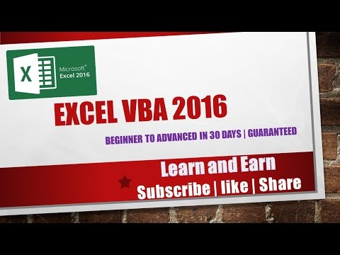 Excel VBA 2016 Complete Tutorial for Beginners | Part...