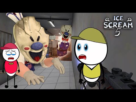BIGGEST ROD AND MINI ROD - Ice Scream 5 Full Gameplay | Motu Patlu Gameplay