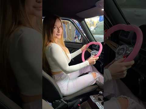 my new steering wheel on Lada niva