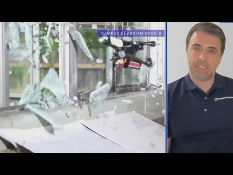 YouTube video thumbnail: Texas Firm’s Drones Target School Shooters