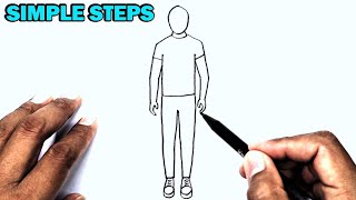 How To Draw A Body Male | Man Drawing
