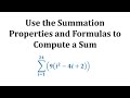 Summation Techniques and Formulas