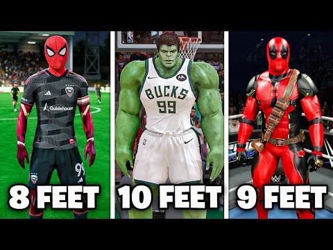 I Made A Giant Superhero In Every Sport