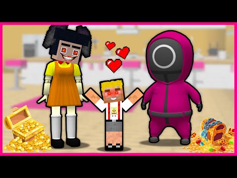 SQUİD GAME AİLESİ EFEKAN'I EVLAT EDİNDİ! 😱 - Minecraft ZENGİN FAKİR HAYATI