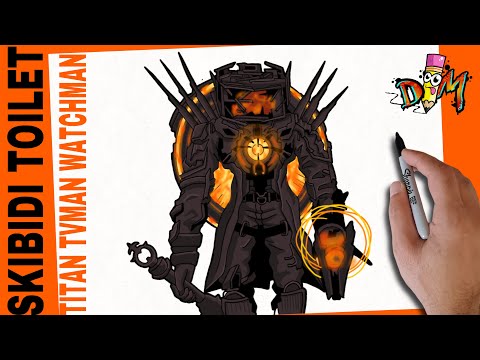 Como Dibujar al Titan TvMan [WATCHMAN OF DOOM] de SKIBIDI TOILET 79  parte 1 - How to draw titan tv