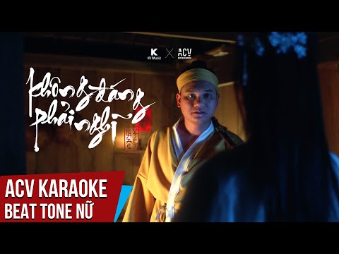 ACV Karaoke | Không Đáng Để Nghĩ – Khắc Việt | Beat Tone Nữ
