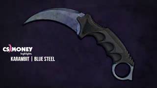 Karambit Blue Steel Gameplay