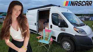 Camping the Pocono Raceway Infield ( + Track Walking! )