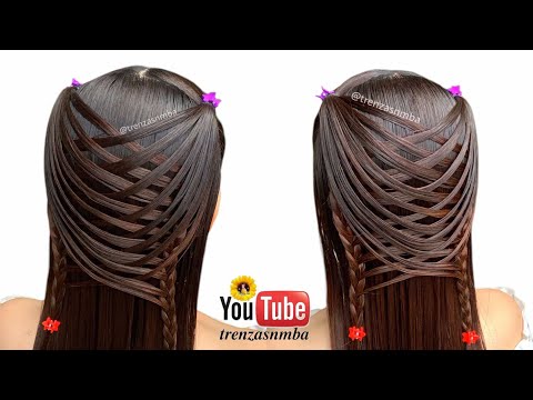 increíble peinado trenza mariposa 🦋, peinados faciles para niñas