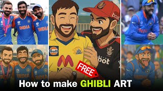 Ghibli Image Kaise Banaye | How To Create Ghibli Art Chatgpt Al Free |Gibli style images free