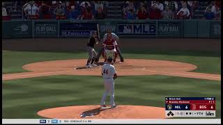 Brewers (40-24) vs Red Sox, June 7th, 2020 MLB THE SHOW 20 Simulation