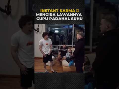 🔴DIKIRA LAWANNYA LEMAH TERNYATA SEKUAT ITU‼️INSTANT KARMA #instantkarma