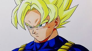 How To Draw Super Saiyan Goku - Drawing Tutorial