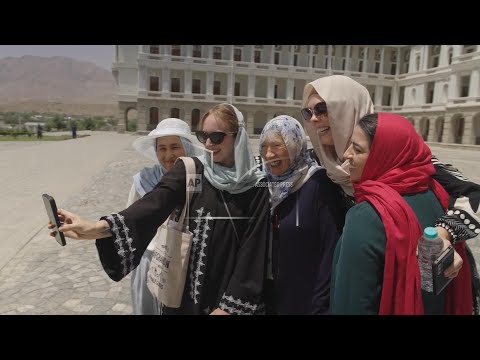 YouTube video thumbnail: Female Tour Guides in Afghanistan Lead Women-Only Groups as Some Travelers Return
