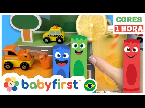 Desenhos Educativos em Portugues | Turma das Cores | Aprender cores para crianças | BabyFirst Brasil