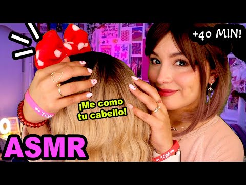 💘 PIJAMADA en Sn Valentín ❤️ La morra OBSESIONADA contigo se COME tu CABELLO 🤤 I Ges ASMR