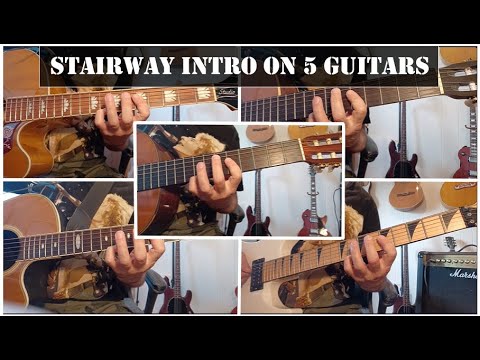 Stairway to Heaven Intro Sounds Amazing On Five Guitars