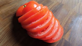 토마토를 얇게 썰어 이렇게 했더니 집 나간 입맛이 다시 돌아옵니다.