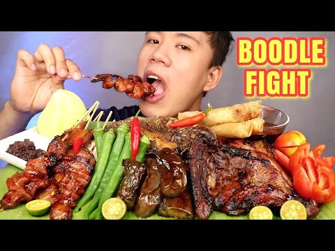 BOODLE FIGHT MUKBANG | Inasal Mukbang | Mukbang | Mukbanger | Asmr | Eating| Food | Jollibee | Vivas