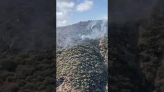 Romeo Fire yesterday by the ocean! #fire #wildlandfire #wildlandfirefighter #brushfire
