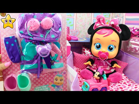 CRY BABIES Minnie 🎀 - Que llevar en la PAÑALERA para un DÍA de LLUVIA☔ y para la NIEVE ☃️