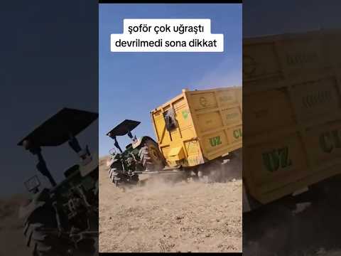 TRACTOR AND TRAILER SLIDE DOWN THE MOUNTAIN