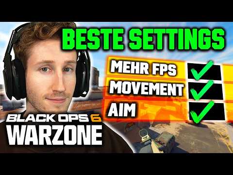 NEUE WARZONE SETTINGS für MEHR FPS & SICHTBARKEIT! (Black Ops 6 Einstellungen)