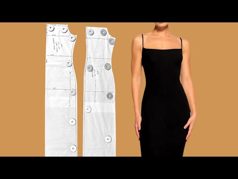 DIY Maxi Slip Bodycon Dress Patterns Tutorial | Kim Dave