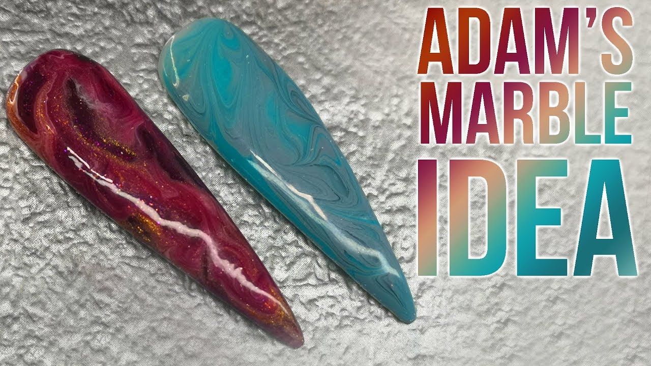 Marble Design using Blooming Gel - If this goes wrong it was Adam's Idea