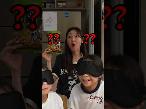 눈가리고 동시에 과자 맞히기 테스트 (1문제 만원 줌ㅋㅋㅋ)