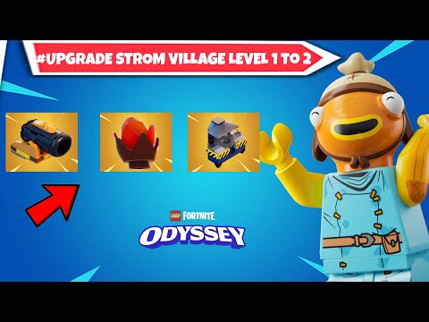 How to upgrade  Storm Chaser Base Camp Village Level 1 to 2 | Lego Fortnite #legofortnite #lego