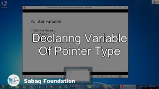 Declaring variable of pointer type