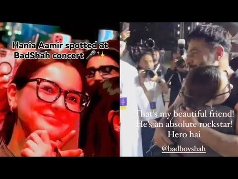 Hania Aamir fan moment at Badshah Concert