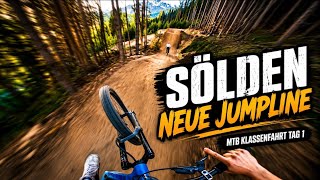 Neue Jumpline in Sölden ist soo geil!! MTB Klassenfahrt Tag 1