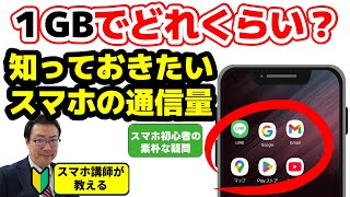 【1GB（ギガバイト）でどれくらい使える？】スマホ初心者が知っておきたい通信量について