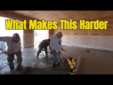 Is Pouring Concrete Inside a Garage Really This Hard?