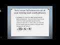Creating Effective Outlines and Thesis Statements
