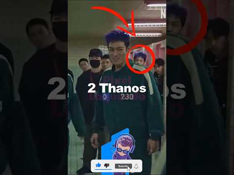 ESCENA ELIMINADA SECRETA SIEMPRE HUBO 2 THANOS  🦑🤯  #shorts #thanos #squidgame #curiosidades