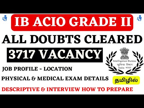 IB ACIO Grade II 2025 Recruitment Doubts Cleared | Physical Medical | Job Profile & Job Location