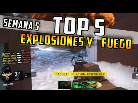 Black Ops 3 es AMOR ❤ TOP 5 EXPLOSIONES Y FUEGO en Call Of Duty // SEMANA 5