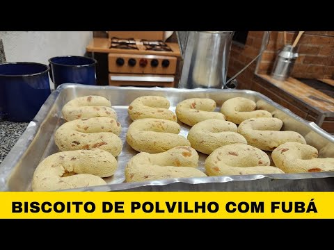 BISCOITO DE POLVILHO COM FUBÁ