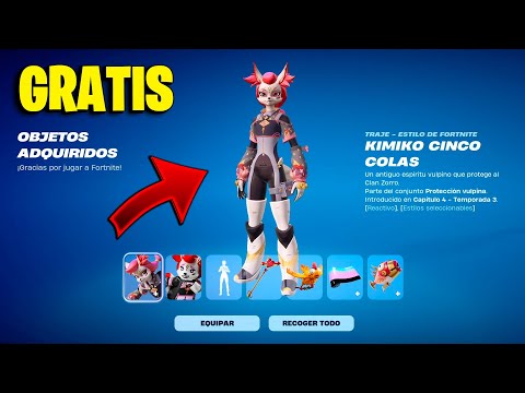 ✅COMO CONSEGUIR *LOTE KIMIKO CINCO COLAS* GRATIS EN FORTNITE / CAPITULO 6 TEMPORADA 1