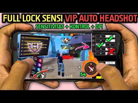 100% AUTO HEADSHOT SEMUA HP ⚙️📲 CARA SETTING SENSITIVITAS FF AUTO HEADSHOT & SETTING KONTROL + DPI