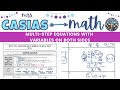 Solving Multi-Step Equations with Variables on Both Sides