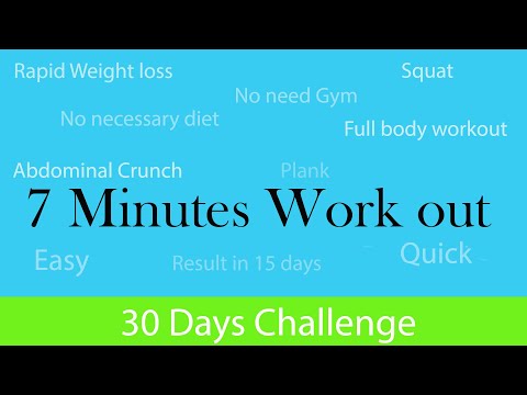 7 MINUTE WORKOUT TO LOSE WHOLE BODY FAT - HOME WORKOUT TO LOSE INCHES